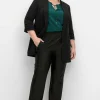 Gerade Hose mit Stretchbund, im Materialmix<sheego Fashion