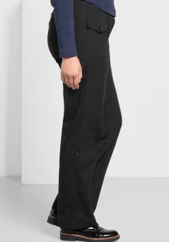 Gerade Hose mit Teilungsnähten und Krempelfunktion<sheego Outlet