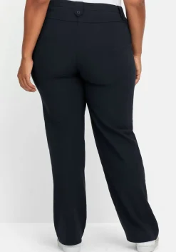 Gerade Hose mit Zierriegeln und Gürtelschlaufen<sheego Outlet
