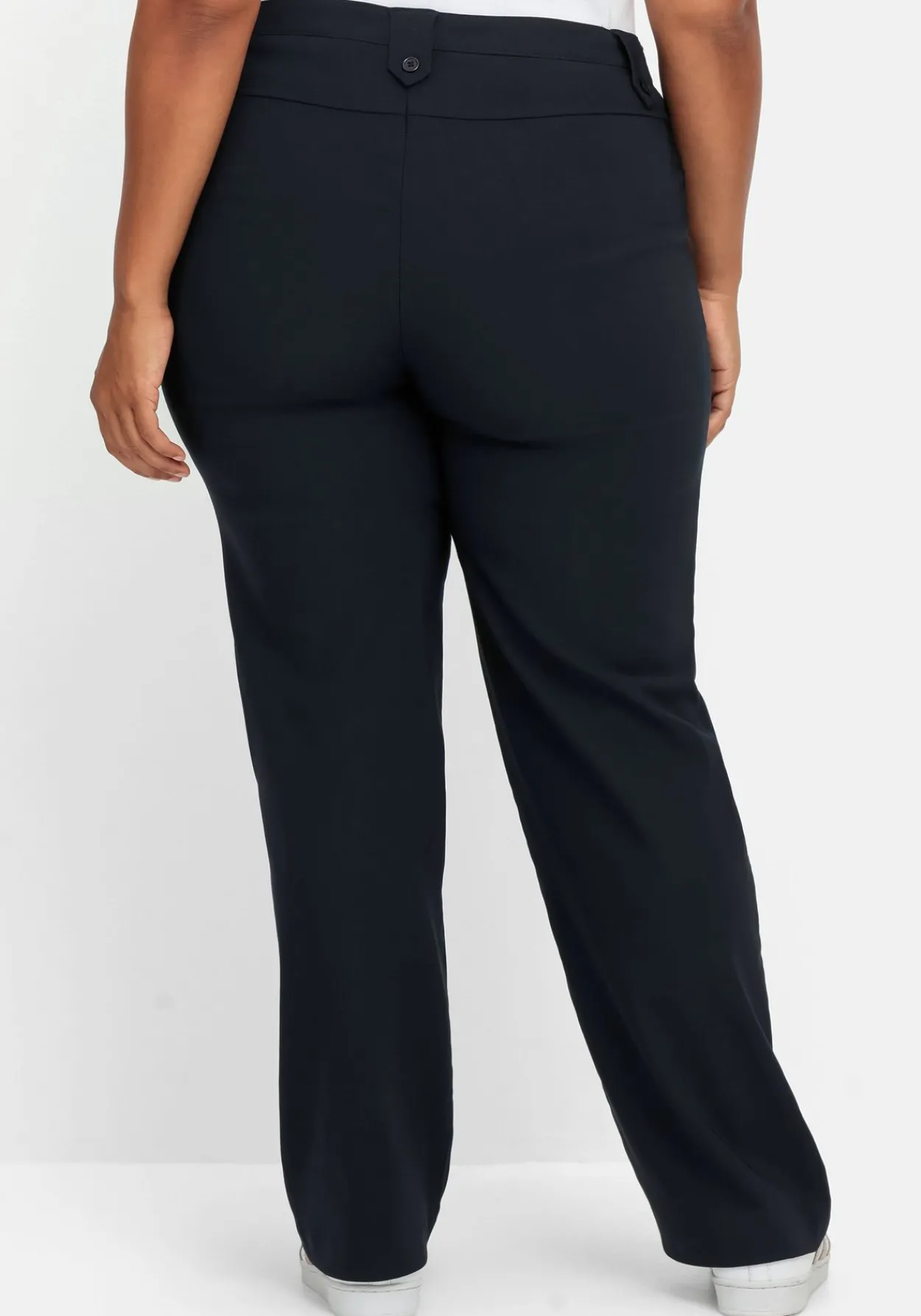 Gerade Hose mit Zierriegeln und Gürtelschlaufen<sheego Outlet