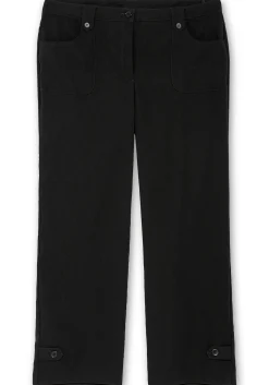 Gerade Hose mit Zierriegeln und Gürtelschlaufen<sheego Discount