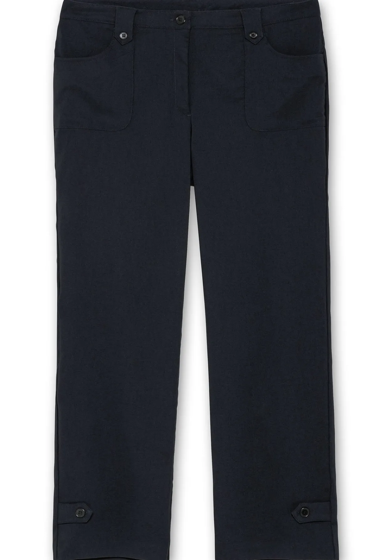 Gerade Hose mit Zierriegeln und Gürtelschlaufen<sheego Outlet