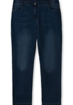 Gerade Jeans mit elastischem High-Waist-Bund<sheego Online
