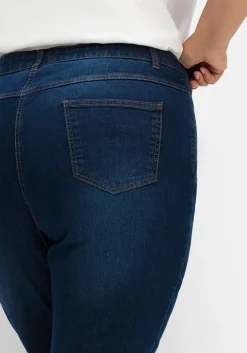 Gerade Jeans mit elastischem High-Waist-Bund<sheego Online