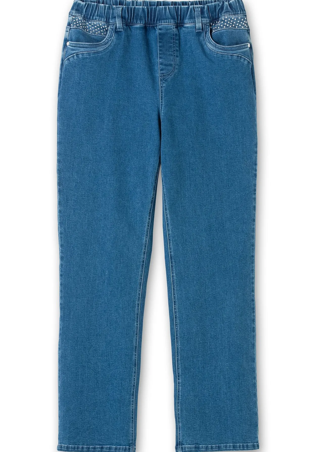 Gerade Jeans mit Gummibund und Shaping-Einsatz<sheego Clearance