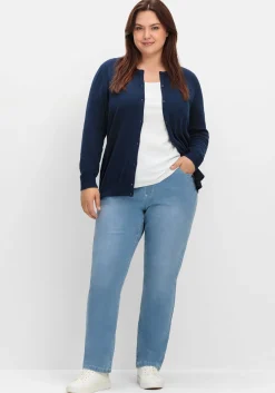 Gerade Jeans mit Rundum-Dehnbund<sheego Outlet