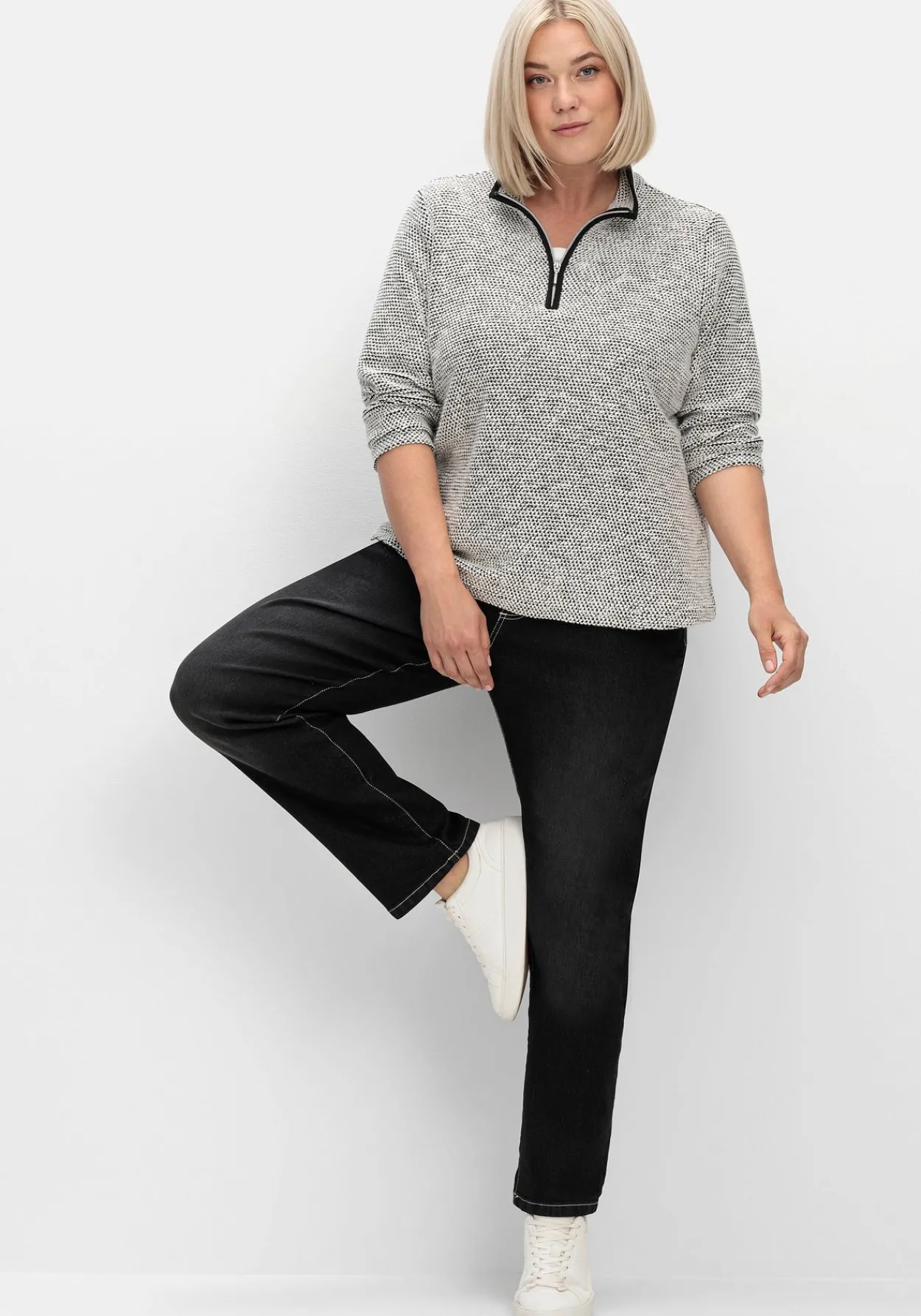 Gerade Jeans mit Rundum-Dehnbund<sheego Best