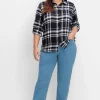Gerade Jeans mit seitlichem Stretchbund<sheego Sale