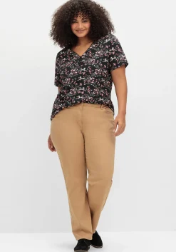 Gerade Jeans mit seitlichem Stretchbund<sheego Fashion