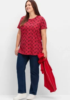 Gerade Jeans mit seitlichem Stretchbund<sheego Discount
