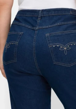Gerade Jeans mit seitlichem Stretchbund<sheego Discount