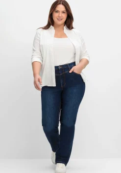 Gerade Jeans mit Shaping-Einsatz<sheego Best