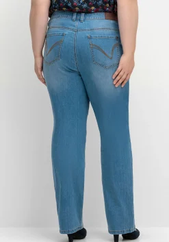Gerade Jeans mit Shaping-Einsatz<sheego Online