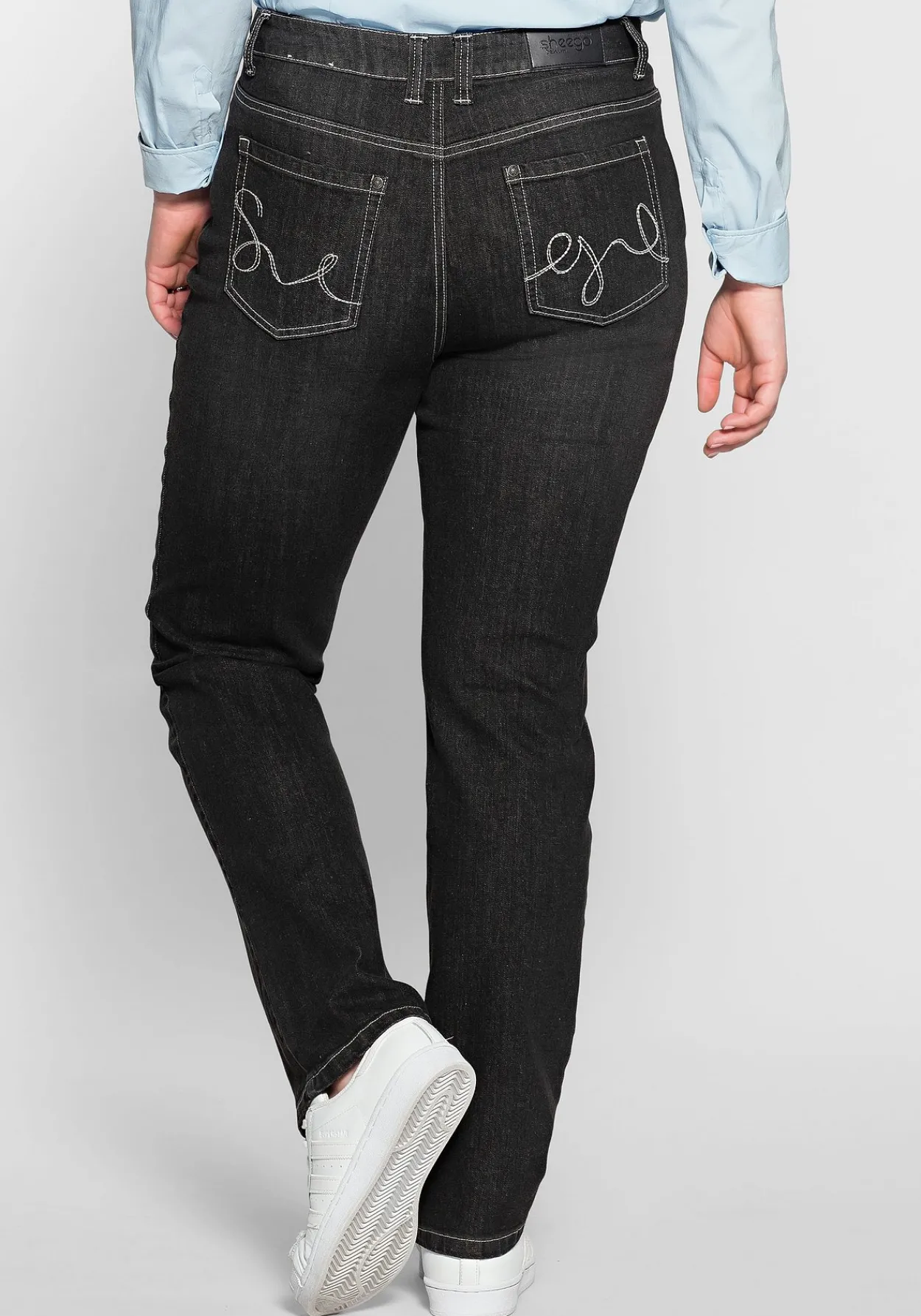 Gerade Jeans mit Shaping-Einsatz<sheego Discount