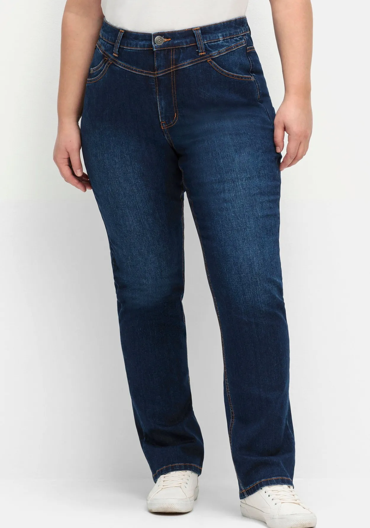 Gerade Jeans mit Shaping-Einsatz<sheego Best