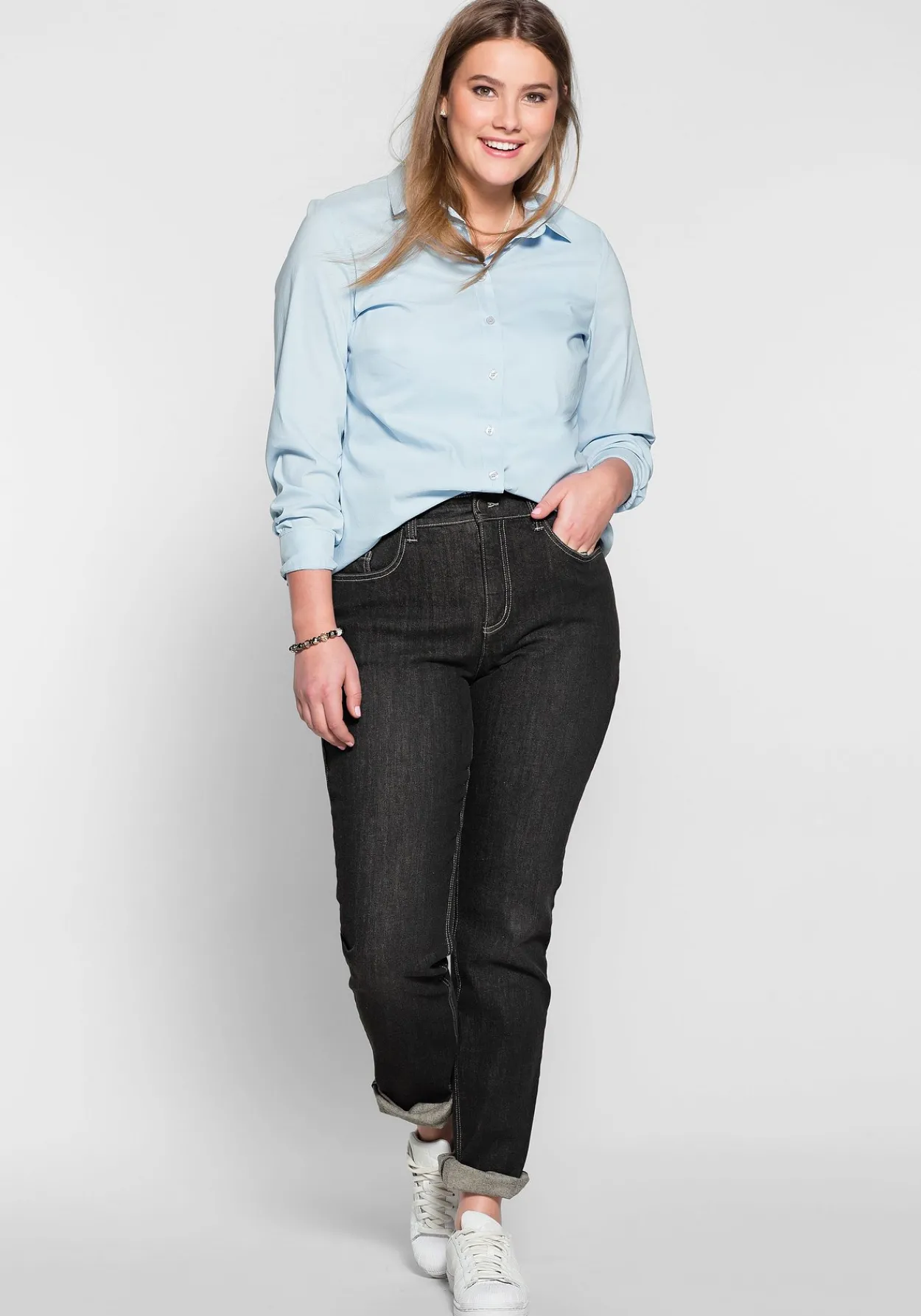 Gerade Jeans mit Shaping-Einsatz<sheego Discount