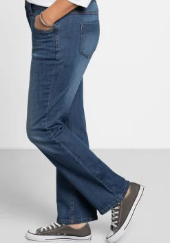 Gerade Jeans mit Used-Effekten<sheego Hot