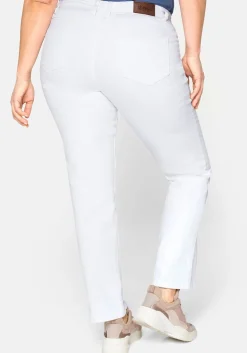 Gerade Jeans mit Used-Effekten<sheego Fashion