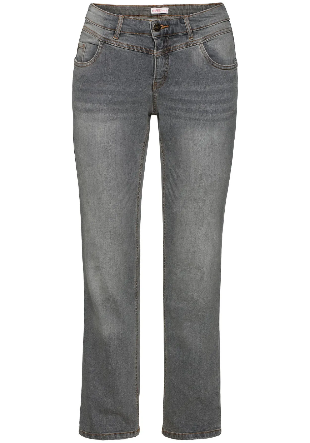 Gerade Jeans mit Used-Effekten<sheego Best