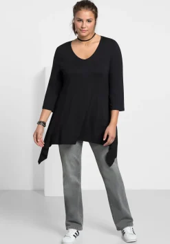 Gerade Jeans mit Used-Effekten<sheego Best