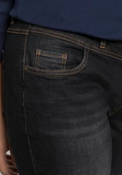 Gerade Jeans mit Used-Effekten<sheego Online