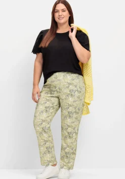 Gerade Schlupfhose mit Paisleymuster<sheego Hot