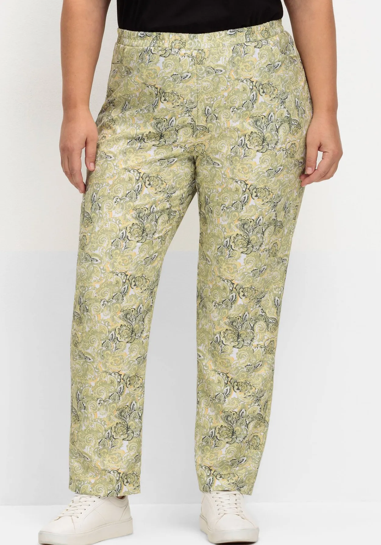 Gerade Schlupfhose mit Paisleymuster<sheego Hot