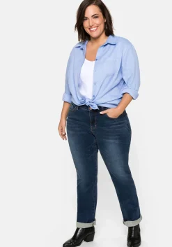 Gerade Stretch-Jeans mit Bodyforming-Effekt<sheego Outlet