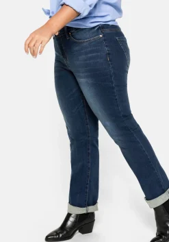 Gerade Stretch-Jeans mit Bodyforming-Effekt<sheego Outlet