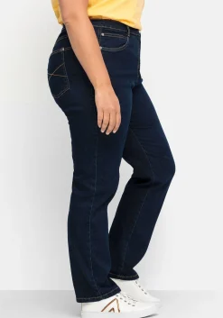 Gerade Stretch-Jeans mit Komfortbund<sheego Hot