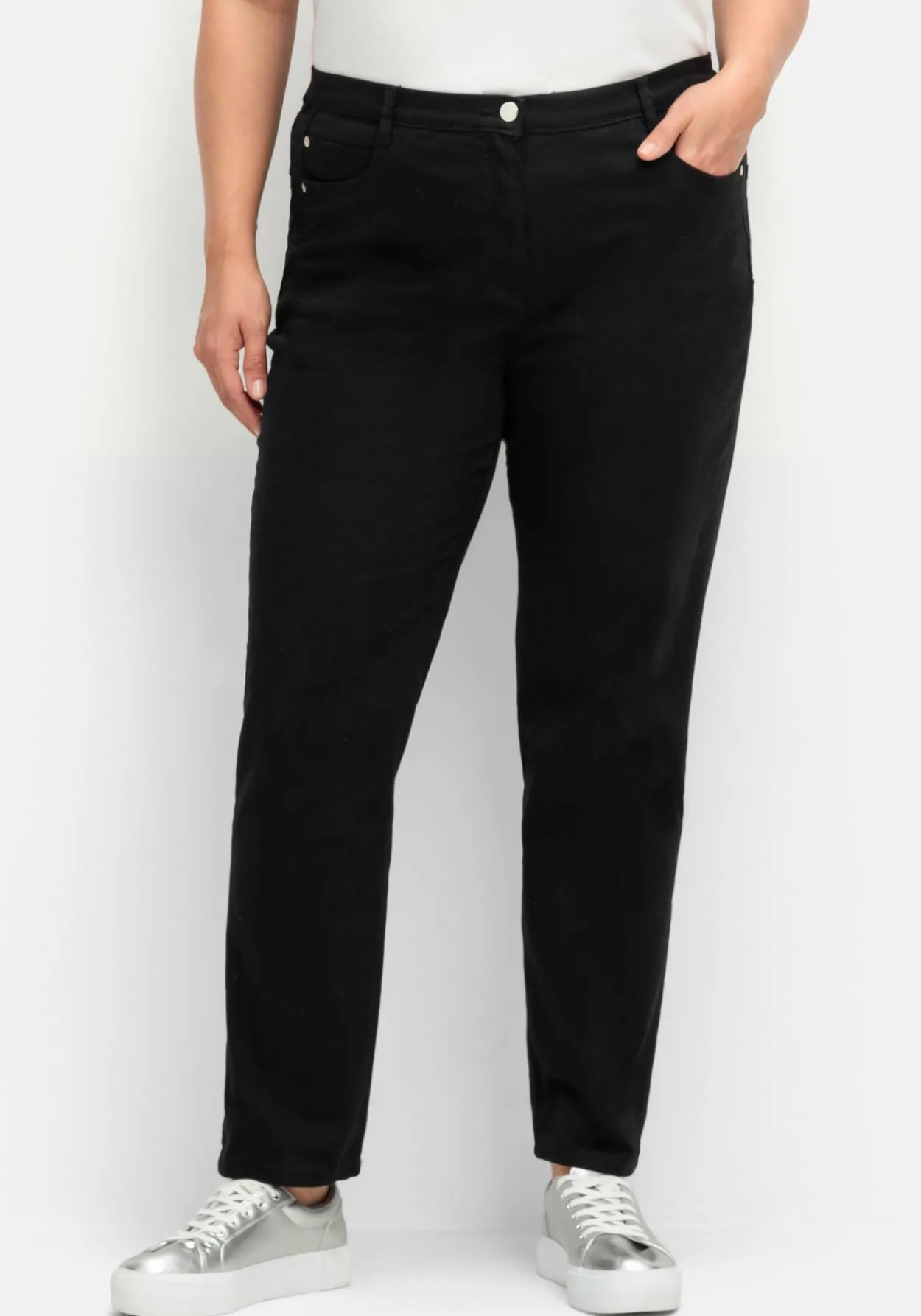 Gerade Stretch-Jeans mit Komfortbund<sheego Online