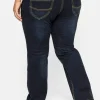Gerade Stretch-Jeans mit Used-Effekten<sheego Discount