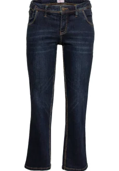 Gerade Stretch-Jeans mit Used-Effekten<sheego Discount