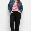 Gerade Twillhose in Curvy-Schnitt PIA, mit Biesen vorn<sheego Discount