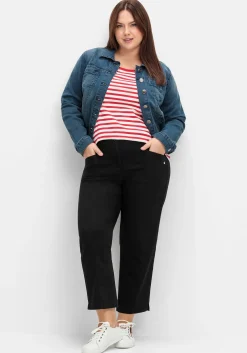 Gerade Twillhose in Curvy-Schnitt PIA, mit Biesen vorn<sheego Discount