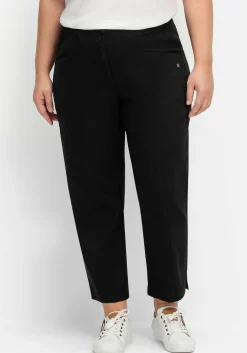 Gerade Twillhose in Curvy-Schnitt PIA, mit Biesen vorn<sheego Discount