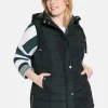 Gesteppte Longweste mit Kapuze<sheego Clearance