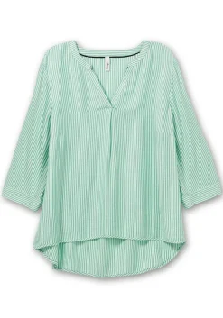 Gestreifte Tunika mit 3/4-Ärmeln, in Twill-Qualität<sheego Fashion