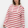 Gestreiftes Langarmshirt mit Kapuze<sheego Outlet