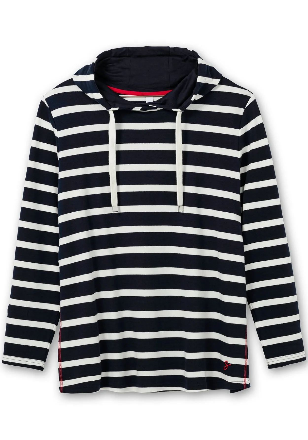 Gestreiftes Langarmshirt mit Kapuze<sheego Online