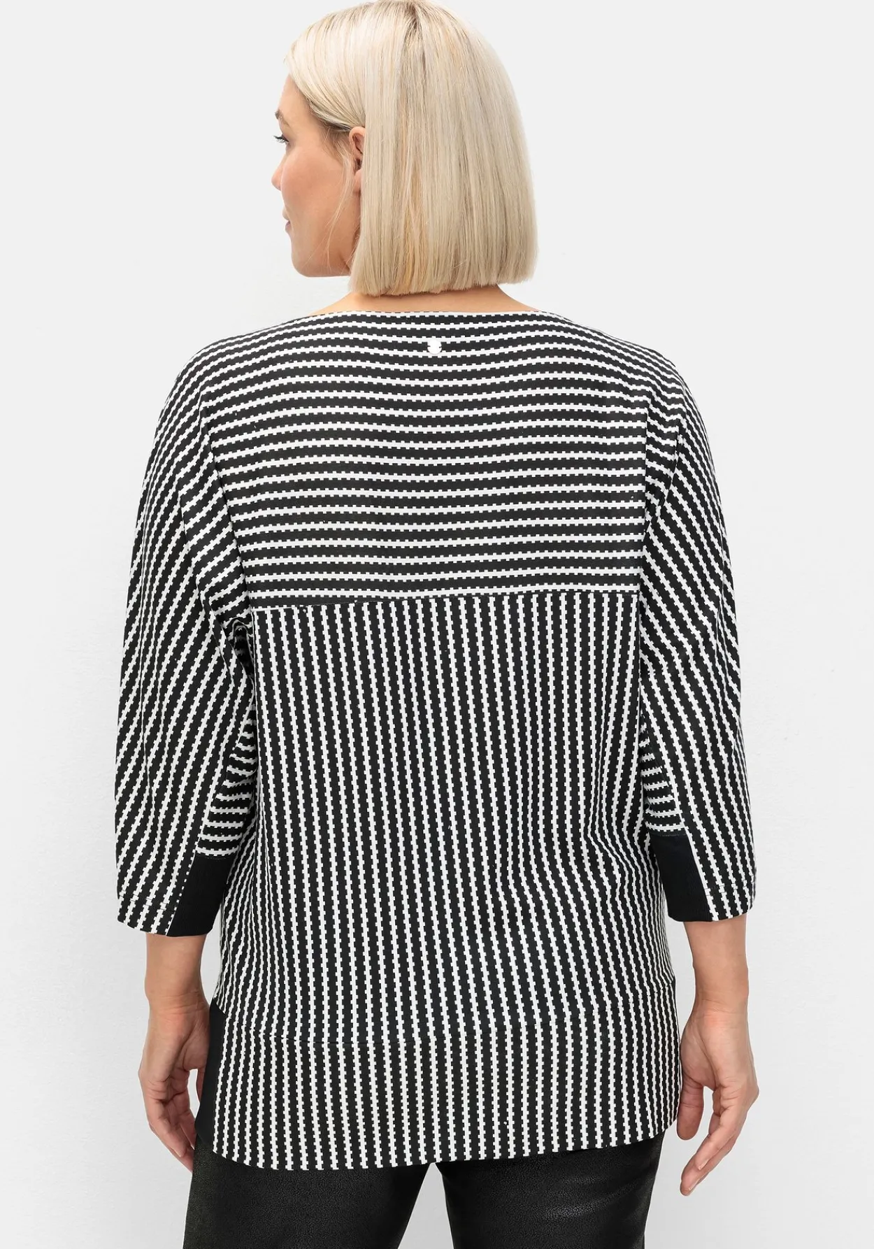 Gestreiftes Shirt mit 3/4-Fledermausärmeln<sheego Best