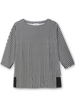 Gestreiftes Shirt mit 3/4-Fledermausärmeln<sheego Best