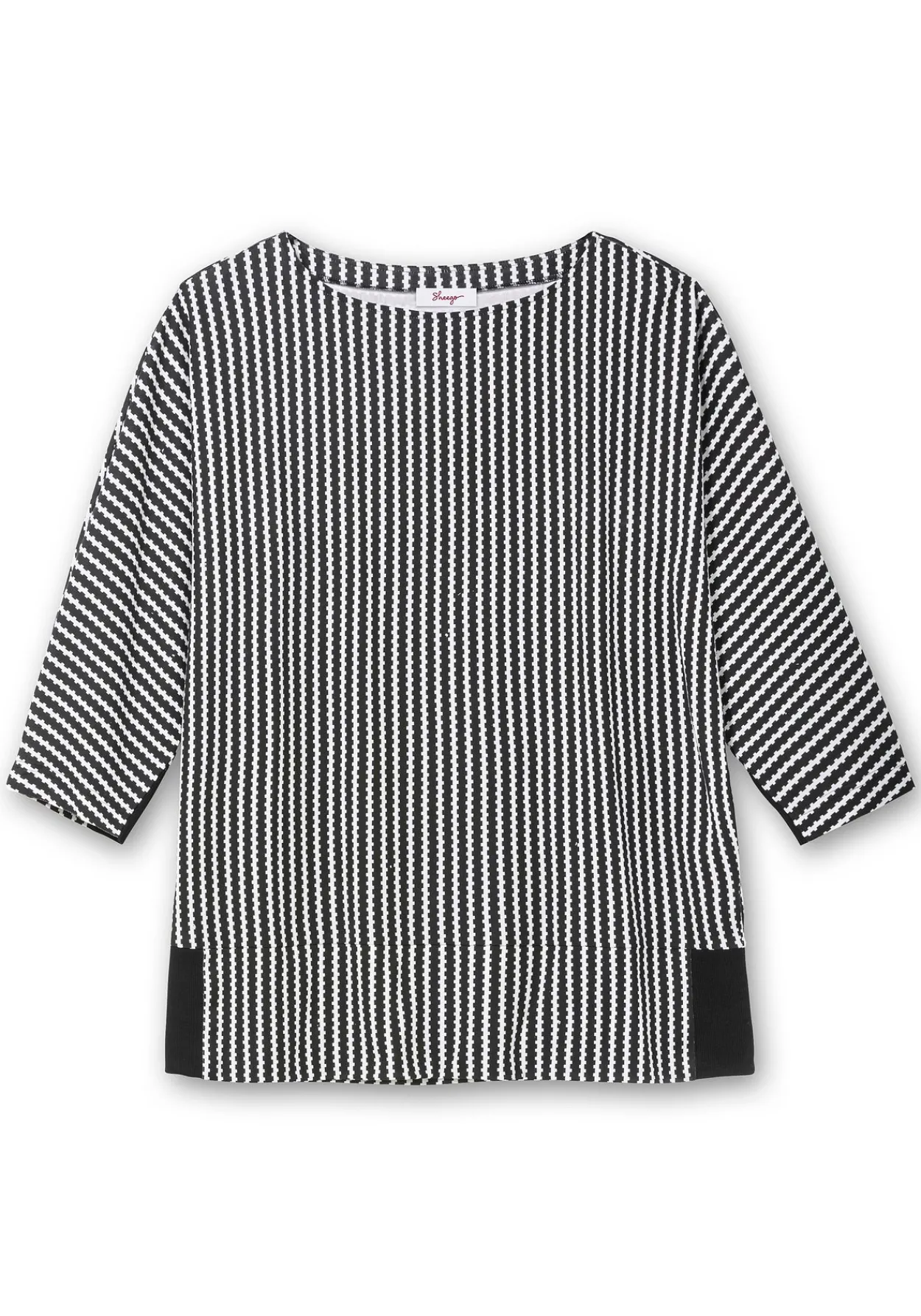 Gestreiftes Shirt mit 3/4-Fledermausärmeln<sheego Best