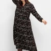Gestuftes Maxikleid mit Alloverprint<sheego Fashion