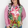 Hemdbluse im Mustermix, aus Viskose-Satin<sheego loves miss goodlife Outlet