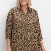 Hemdbluse mit Animalprint, in leichter A-Linie<sheego Discount