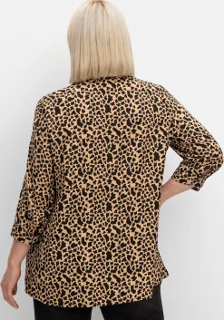 Hemdbluse mit Animalprint, in leichter A-Linie<sheego Discount