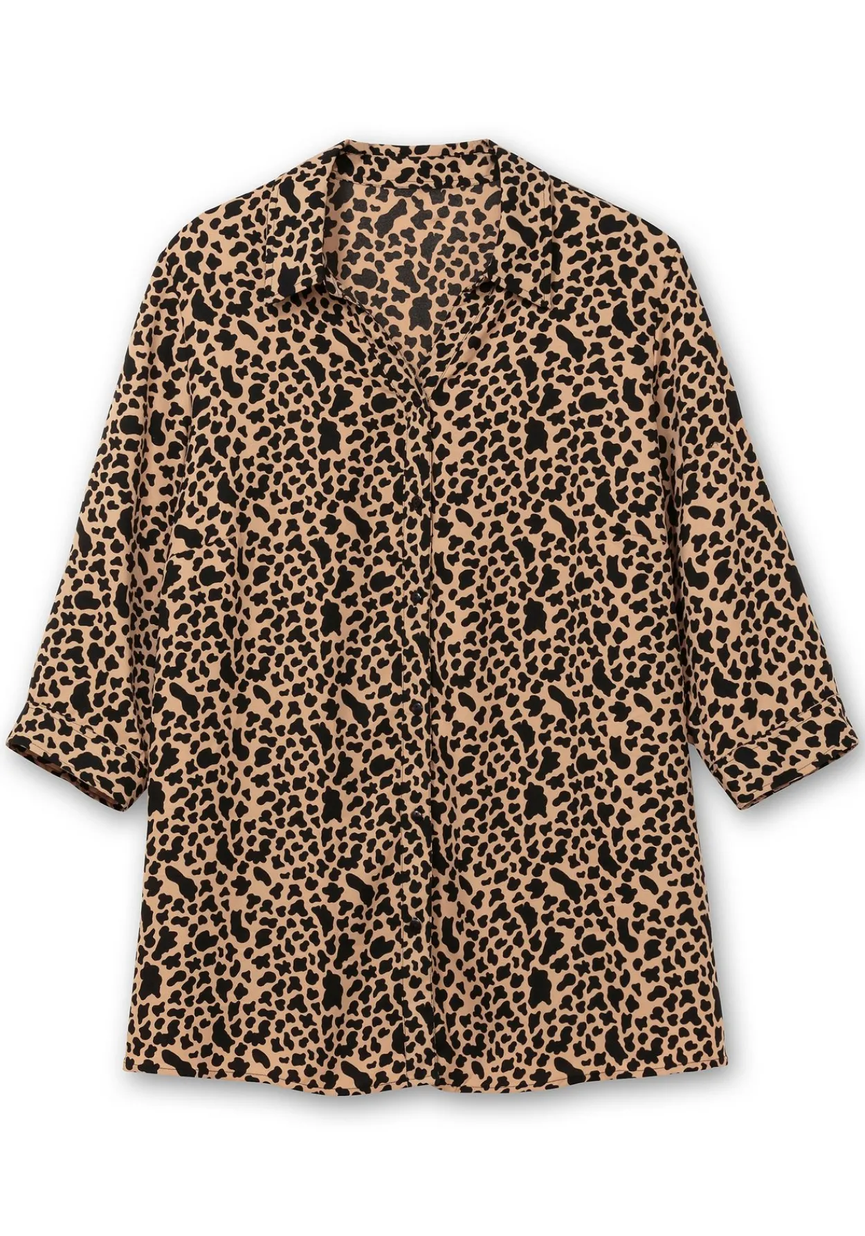 Hemdbluse mit Animalprint, in leichter A-Linie<sheego Discount
