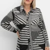 Hemdbluse mit grafischem Patchwork-Druck<sheego Clearance