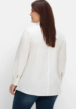 Hemdbluse mit Krempelärmeln, in leichter A-Linie<sheego Fashion